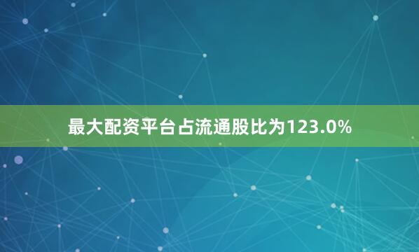 最大配资平台占流通股比为123.0%