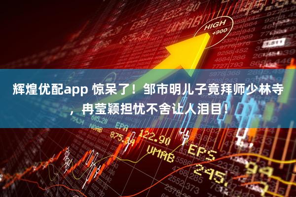 辉煌优配app 惊呆了！邹市明儿子竟拜师少林寺，冉莹颖担忧不舍让人泪目！